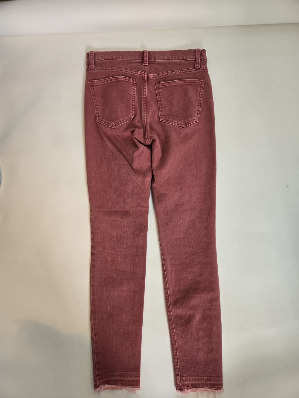 GAP High-Rise  Skinny Jeans in Dusty Rose - Frayed Ankle- 4th Of July! Women 25R - Picture 13 of 16
